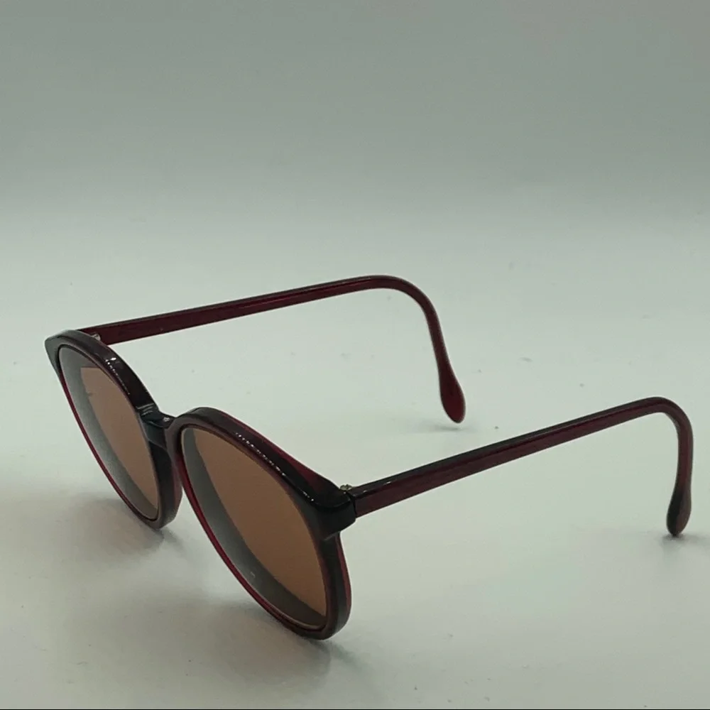 Vintage Red Oval Sunglasses Frames